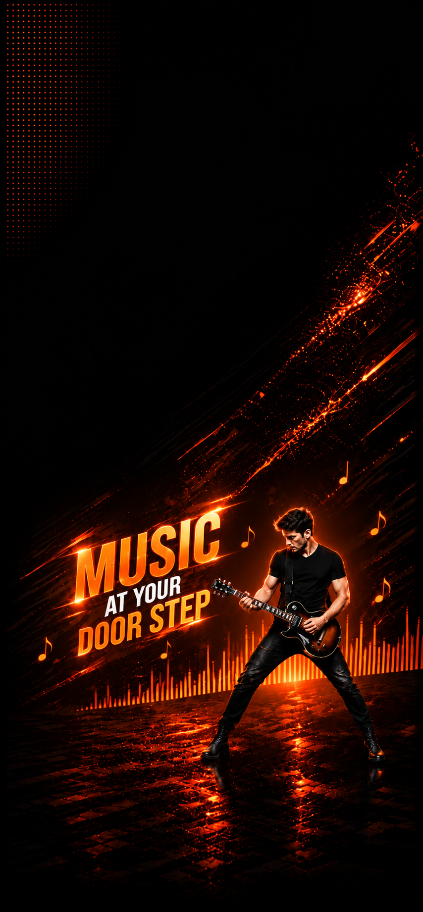 Musical gift mobile background
